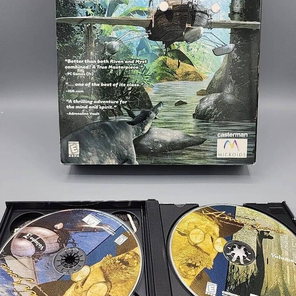 AmerZone PC Game Big Box Ubisoft Windows 95 98 ME 2001 Box & 4 CDs - Picture 8 of 9